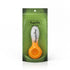 Honeybee Herb 4-Inch Orange/White Two-Tone Frit Spoon Pipe Packaging