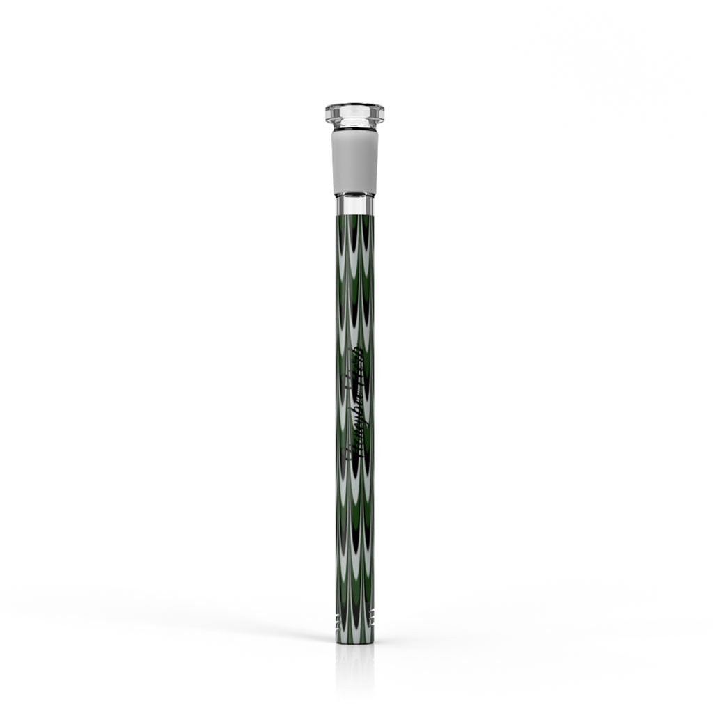 Honeybee Herb 5.5-Inch Green Ribbon Looped Glass Downstem