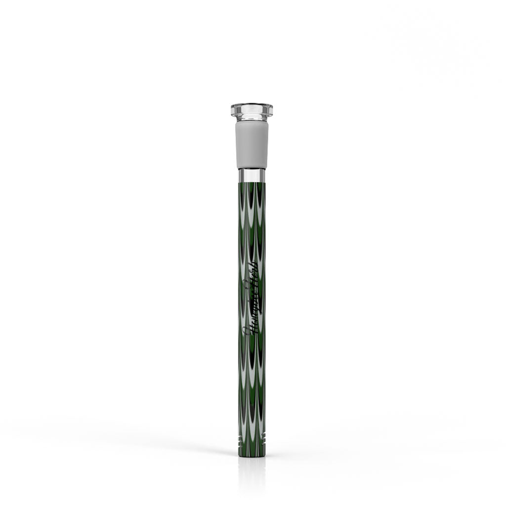 Honeybee Herb 5-Inch Green Ribbon Looped Glass Downstem