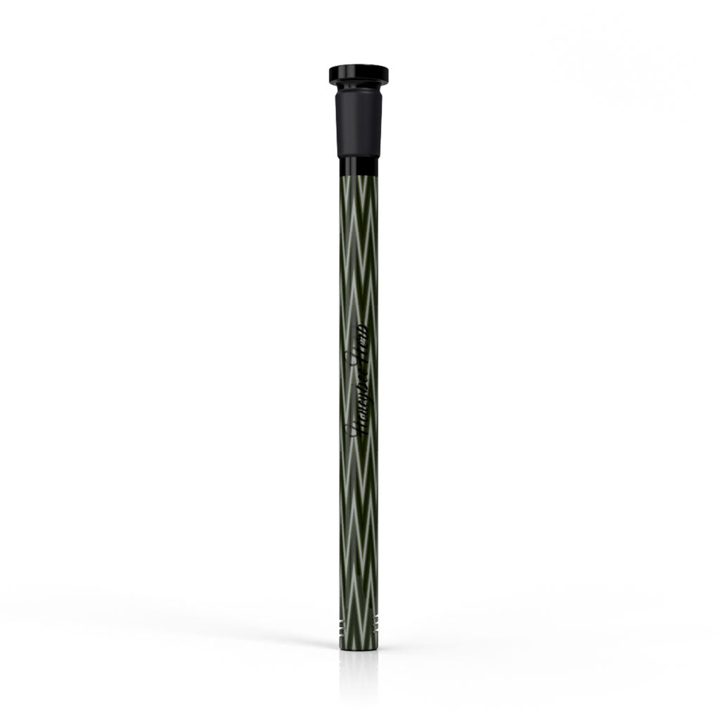 Honeybee Herb 6-Inch Green Hazed Glass Downstem