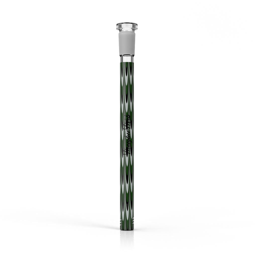 Honeybee Herb 6-Inch Green Ribbon Looped Glass Downstem