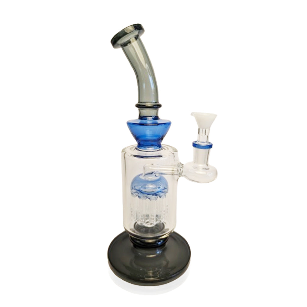 Honeybee Herb Black Tree Perc Bent Neck Black Bong