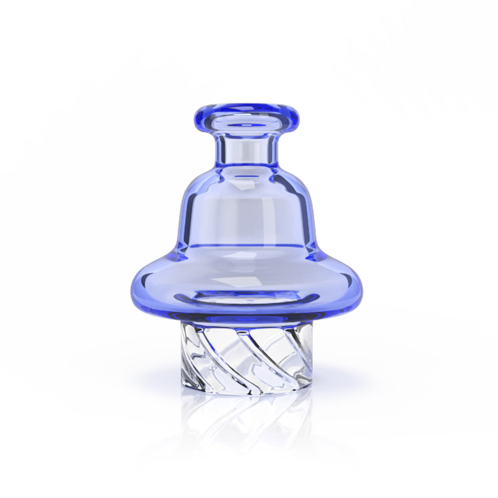 Honeybee Herb Auto Spinner 30mm Outer & 16mm Spout Diameter Blue Glass Honey Hive  Carb Cap Product View