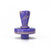Honeybee Herb Blue Glass Deco Control Tower Carb Cap For Maximum Vaporize Actual Product View