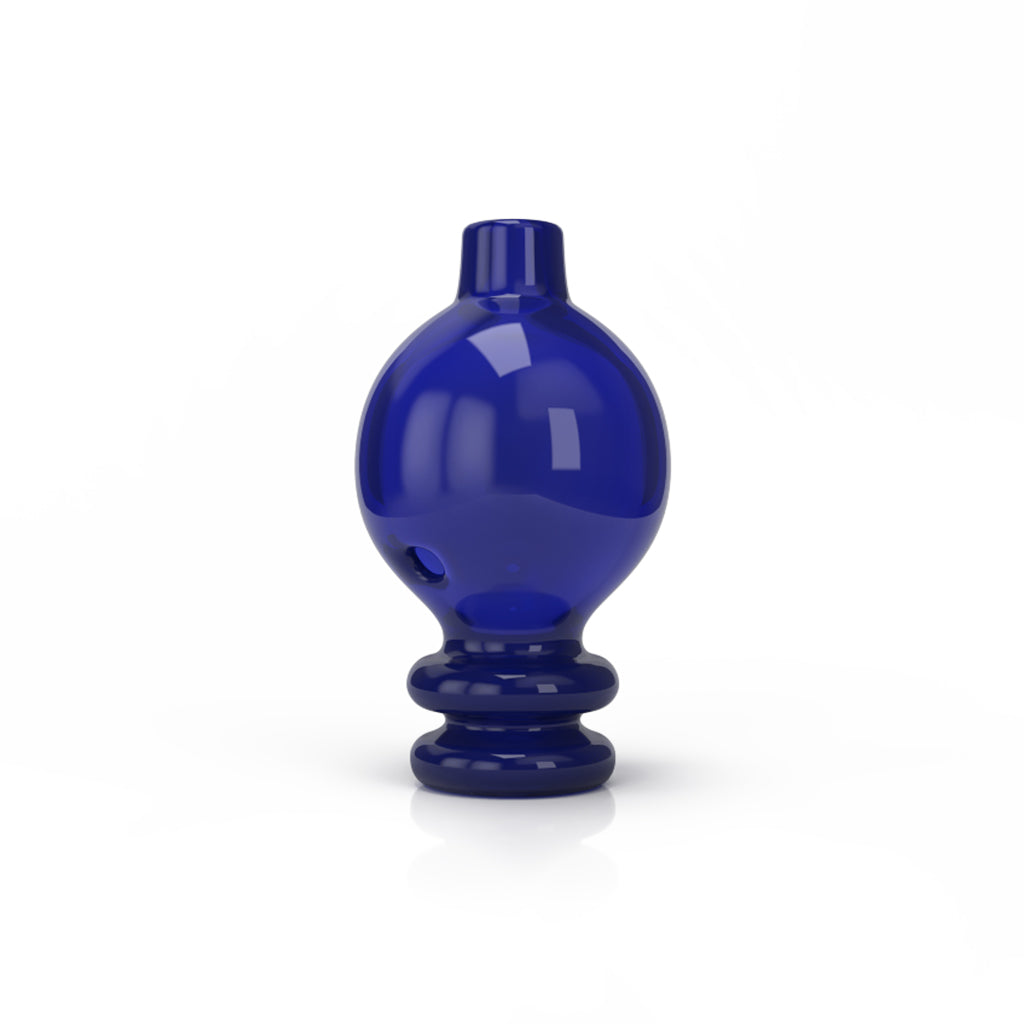 Honeybee Herb Blue Glass Milk Bubble GTR Carb Cap With Cyclone Turbine Hole Clear Product View