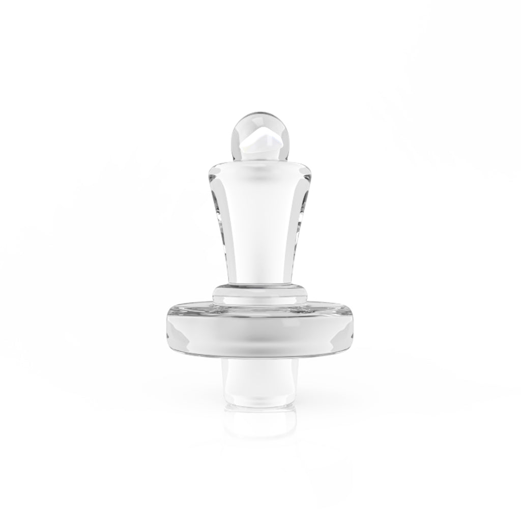 Honeybee Herb Clear Glass UFO Style Opal Starlight Control Tower Airflow Carb Cap Actual Clear View
