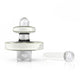 Honeybee Herb Dichro Gold Glass Opal Galaxy Stardust Terp Slurper Set Of UFO Style Carb Cap & Quartz Insert Clear View