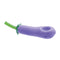 Honeybee Herb Eggplant Glass Hand Pipe in purple, durable novelty glass smoking pipe