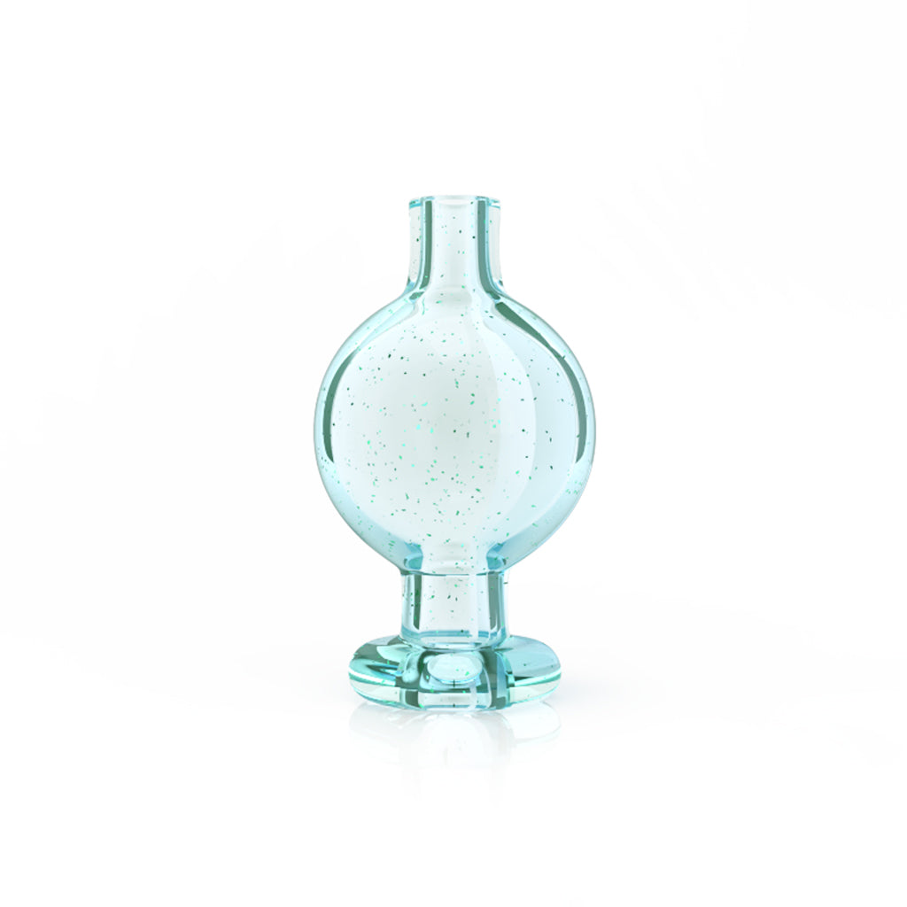 Honeybee Herb Green Crushed Opal Glass UV Classic Bubble Carb Cap Product Clear View