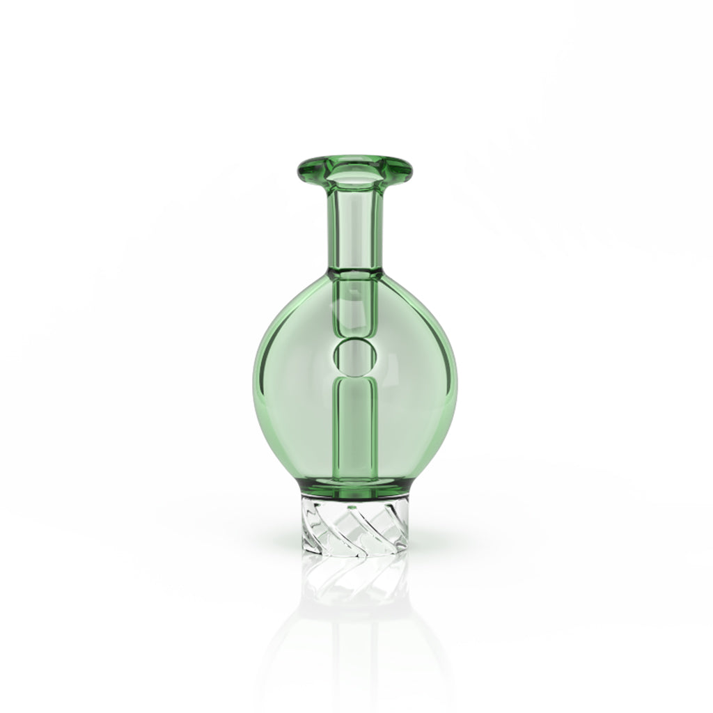 Honey Hive Bubble Auto Spin 30mm Outer & 16mm Spout Diameter Green Glass Carb Cap Without Package Product View