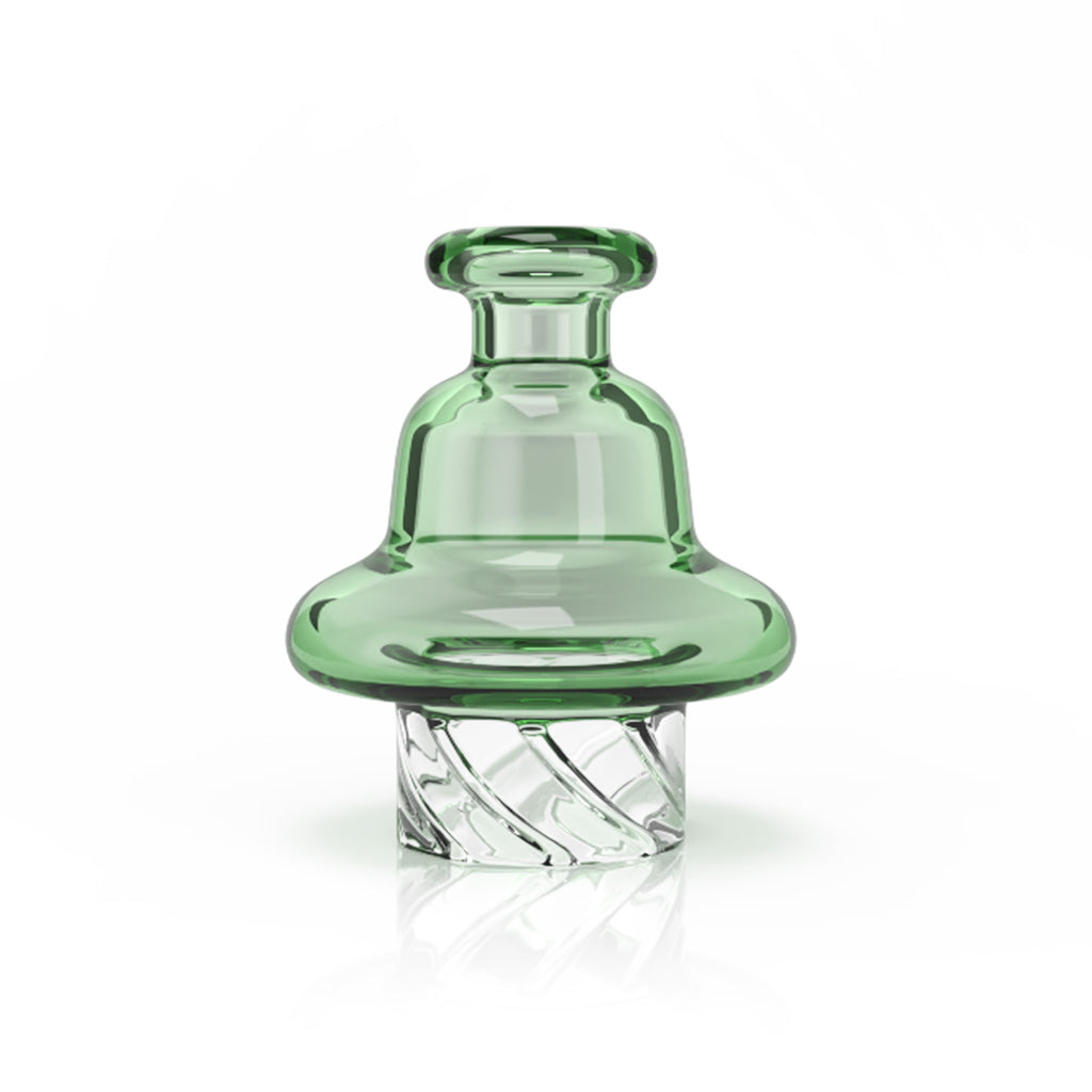 Honeybee Herb's Honey Hive Auto Spin 30mm Outer & 16mm Spout Diameter Green Glass Carb Cap Clear Product View