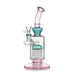 Honeybee Herb Green Tree Perc Bent Neck Pink Bong