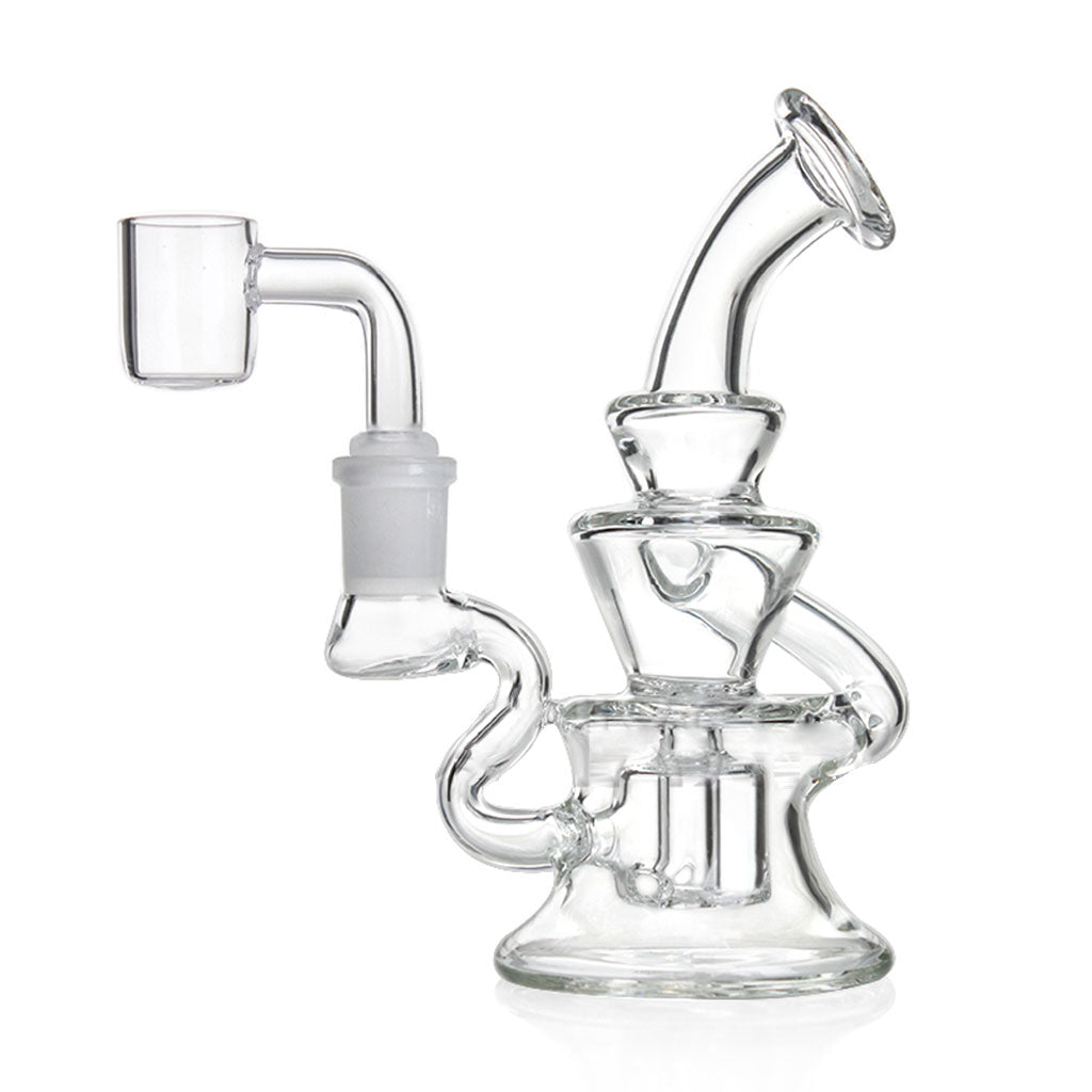 Honeybee Herb Mini Recycler Clear Dab Rig Product View