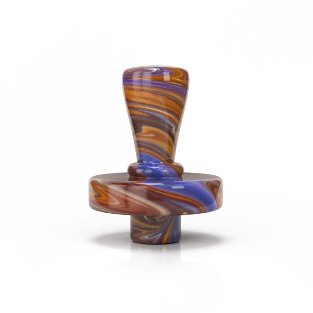 Honeybee Herb Purple Glass Deco Control Tower Carb Cap For Maximum Vaporize Actual Product View