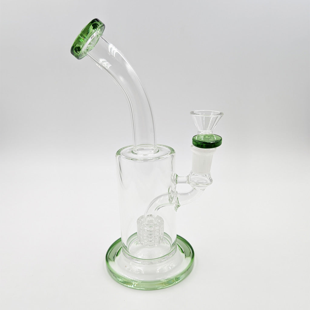 Honeybee Herb Quad Stack Showerhead Matrix Green Dab Rig