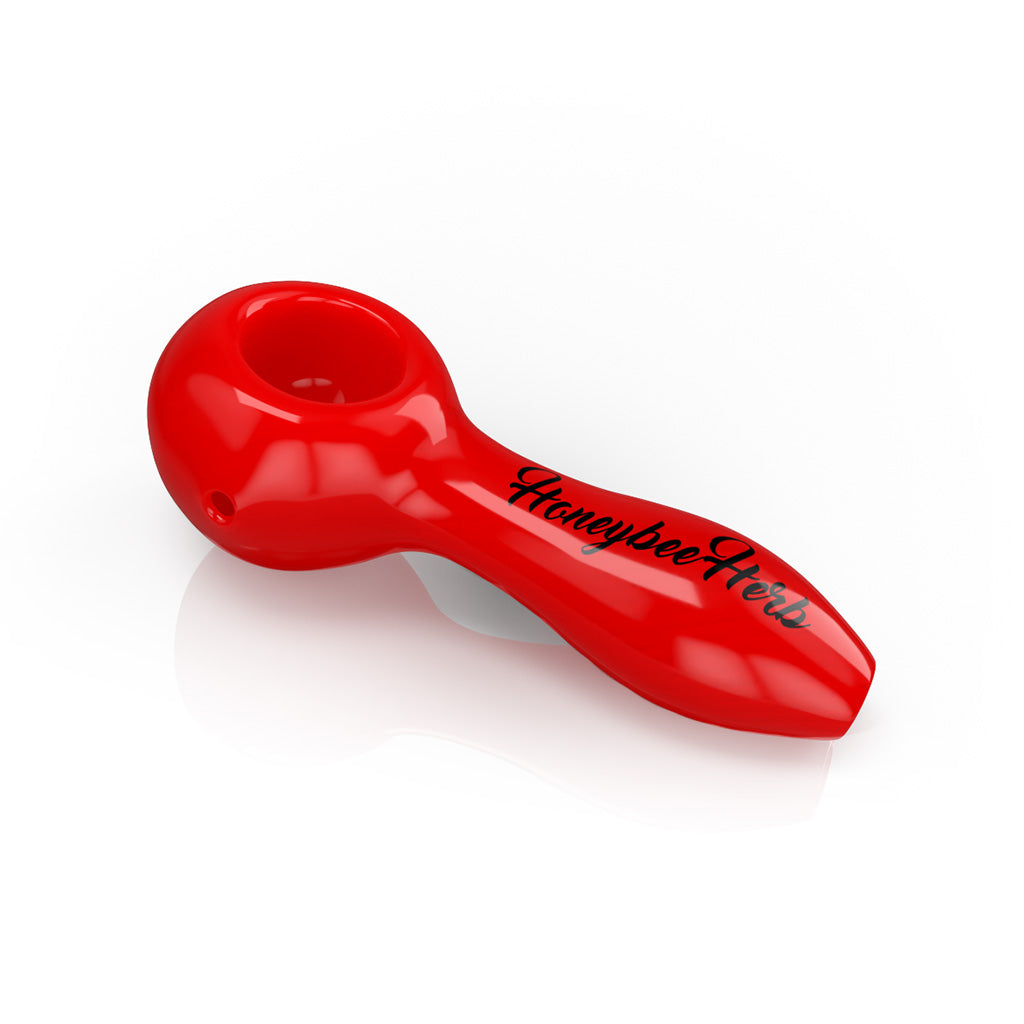 4-Inch Orange Inside Out Linework Hand Pipe Spoon Product View By Honeybee Herb