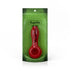 4-Inch Red Inside Out Linework Hand Pipe Spoon Packaging View By Honeybee Herb