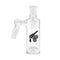 Honeycomb Disc Perc Cylinder Ash Catcher, 14mm male 45 degree clear glass ash catcher with honeycomb diffusion.