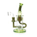 Phoenix Star Honeycomb Jet Perc 8.6 Inch Klein Recycler Green Glass Mouthpiece & Bottom Base Dab Rig At Honeybee Herb