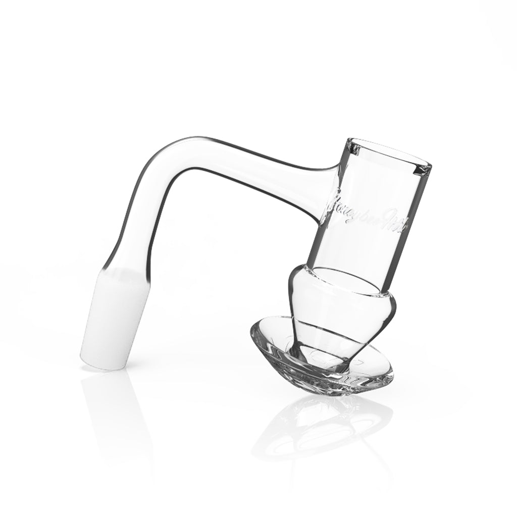 Honeybee Herb Clear Honeysuckle Shorty Beehive 90° Black-Line Quartz Banger