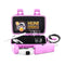  Complete Huni Badger pink dab kit with open case, accessories, and portable vaporizer