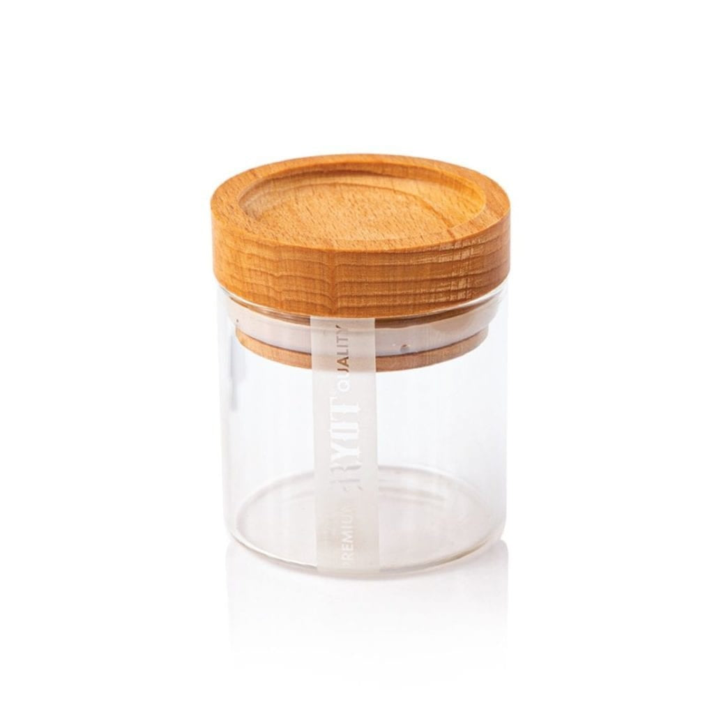 CLEAR GLASS STORAGE JARS