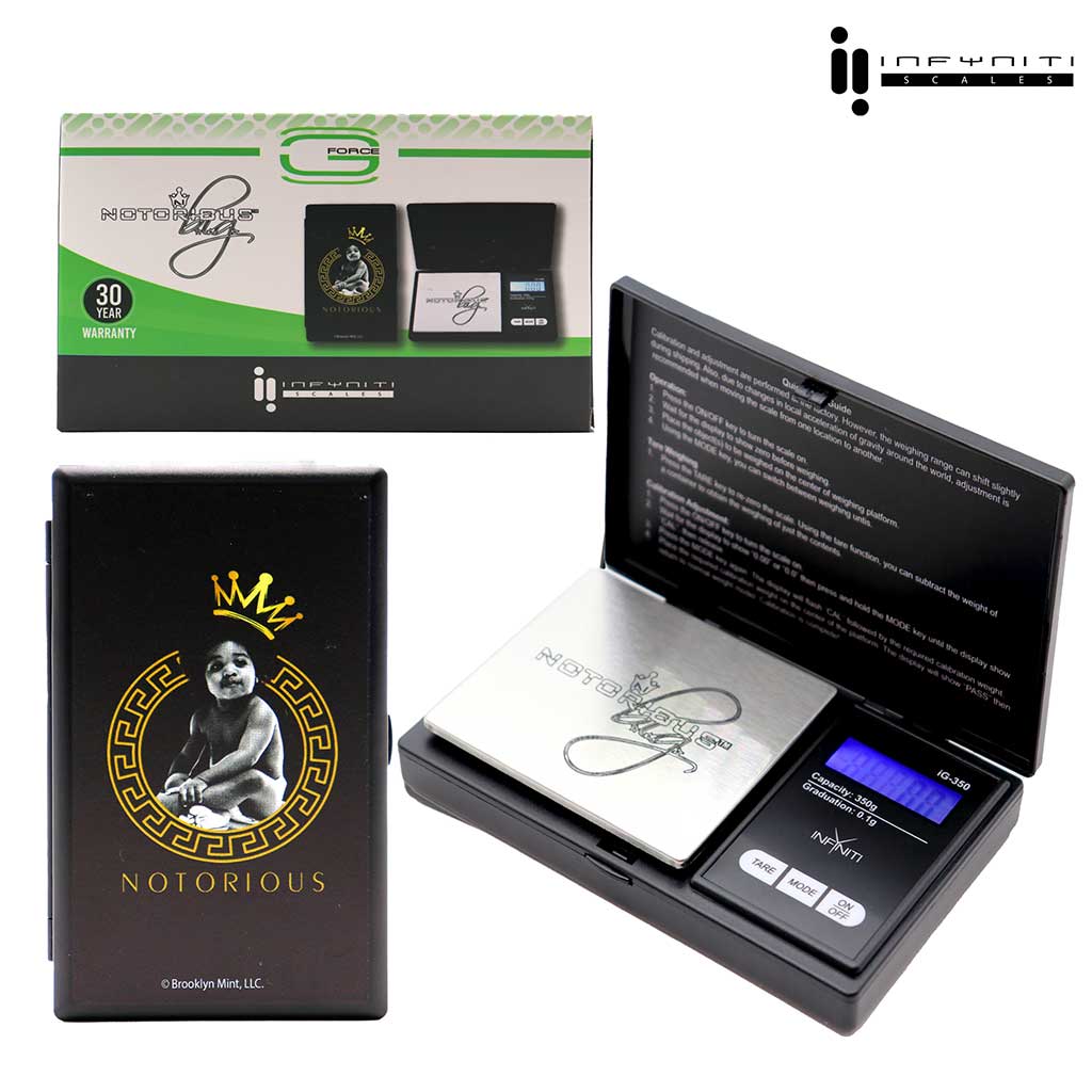 Infyniti BIG G-Force Licensed Digital Pocket Scale, 350g x 0.1g at Honeybee Herb