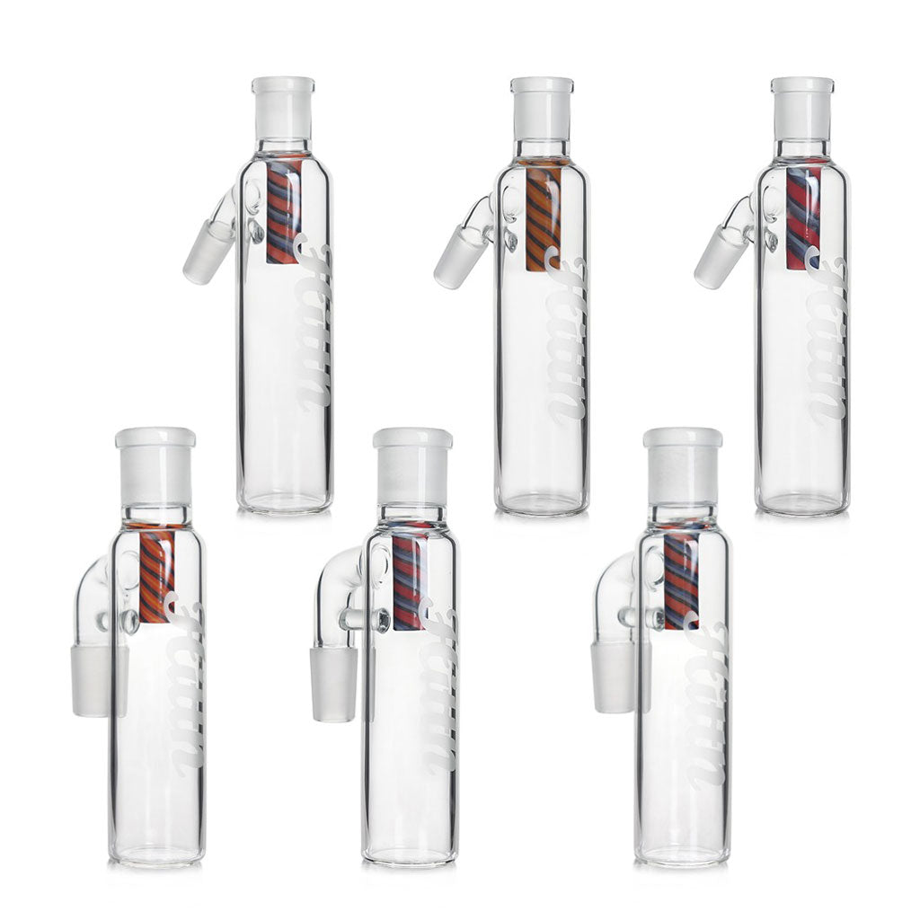 Premium Inline Ash Catcher Glass with Internal Red Diffuser