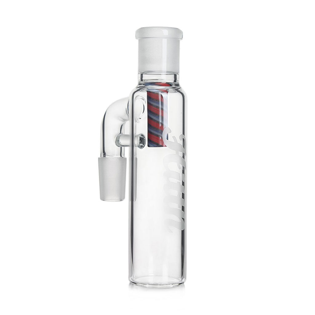 Order Inline Drop Down Ash Catcher with Red Color Rod – Premium Glass