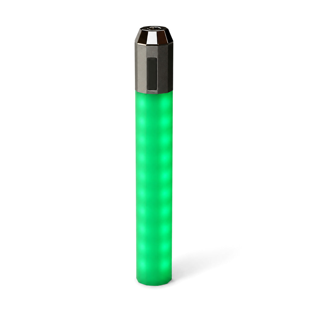 Top view of Litsaber OG interactive LED 510 battery, emphasizing the design and LED detail.