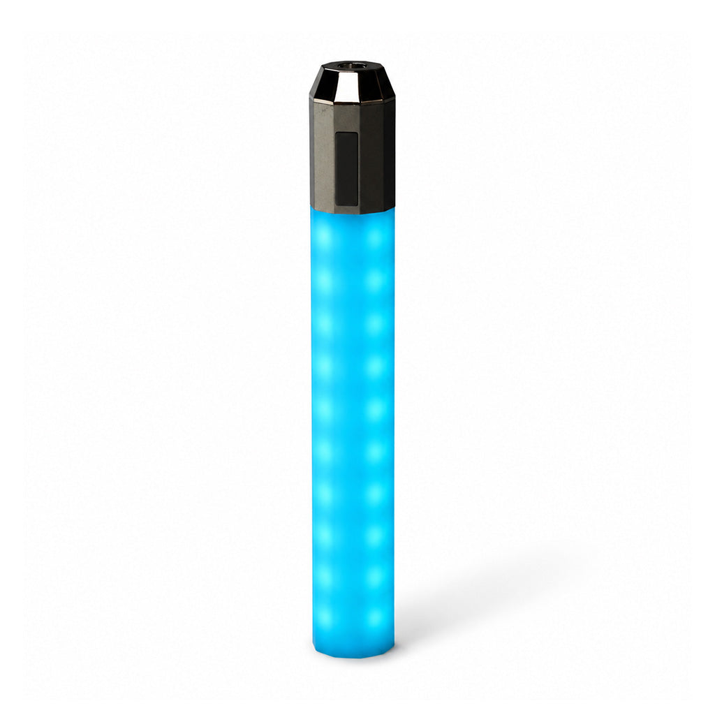 Group setup of multiple Litsaber OG interactive LED batteries in different lighting settings.