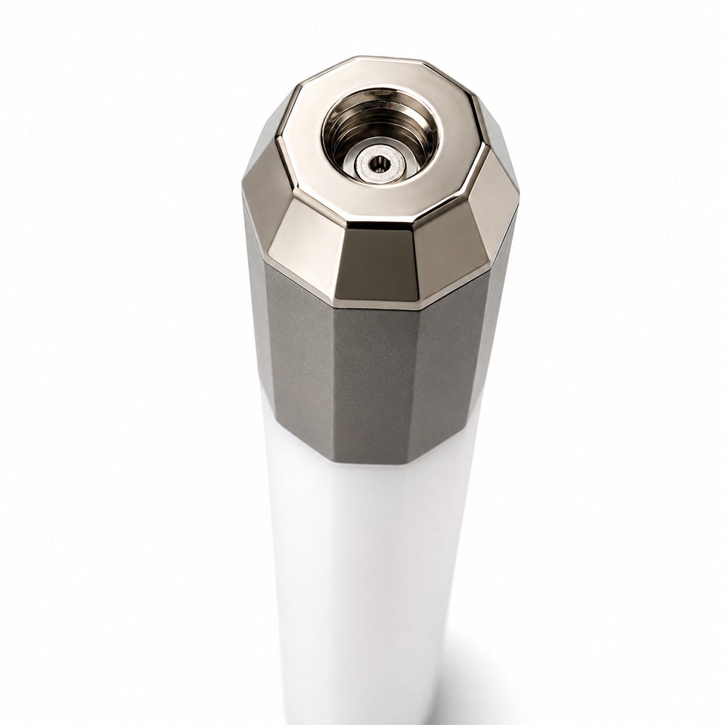 Litsaber OG interactive LED 510 battery in an angled view, highlighting its compact and sleek design.