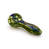 Green inside out dichro glass spoon hand pipe with smooth draw