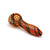 Orange inside out linework swirl glass hand pipe spoon for daily use