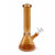 Champagne color shift beaker bong glass shown at a different angle