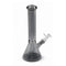 Smoke gray iridescent color shift beaker bong with bowl and downstem