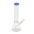 jade blue top glass beaker bong with reinforced joint and smooth draw design, order online at Honeybee Herb