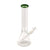 jade green a rim glass beaker bong water pipe with classic design and deep bowl, purchase at Honeybee Herb