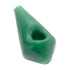 Jade green diamond-shaped hand pipe in durable glass—order online.