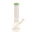 jade green glass beaker bong with diffused downstem and ice catcher, smooth rips guaranteed Honeybee Herb