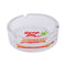 Keep on Puffin Glass Ashtray side view, strong glass ashtray with vibrant puffin design, premium accessory for smokers at Honeybee Herb