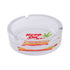 Keep on Puffin Glass Ashtray side view, strong glass ashtray with vibrant puffin design, premium accessory for smokers at Honeybee Herb