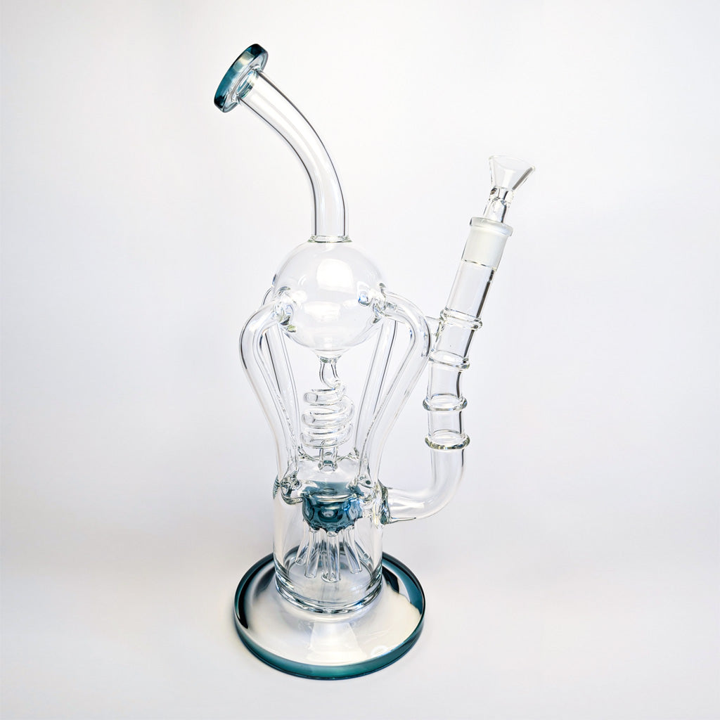 COIL AND SPRINKLER TREE DUAL PERC RECYCLER RIG – Honeybee Herb