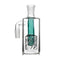  Front view of the Gridded Drum Perc Ash Catcher in lake green color