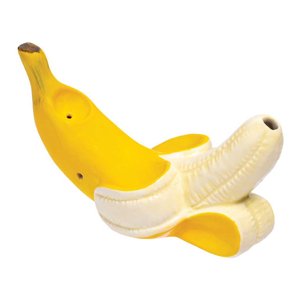 Large Banana Ceramic Pipe Front View