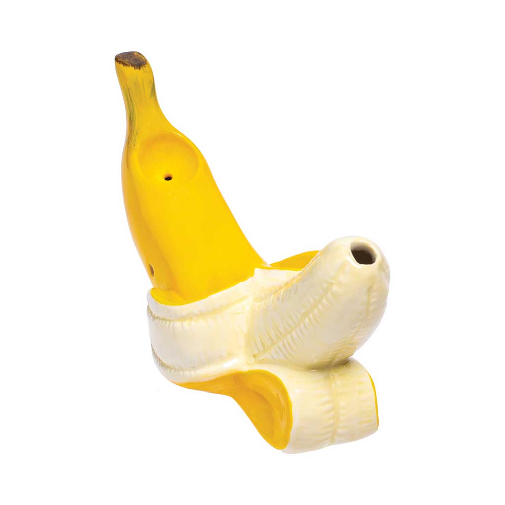 Large Banana Ceramic Pipe Side Angle 