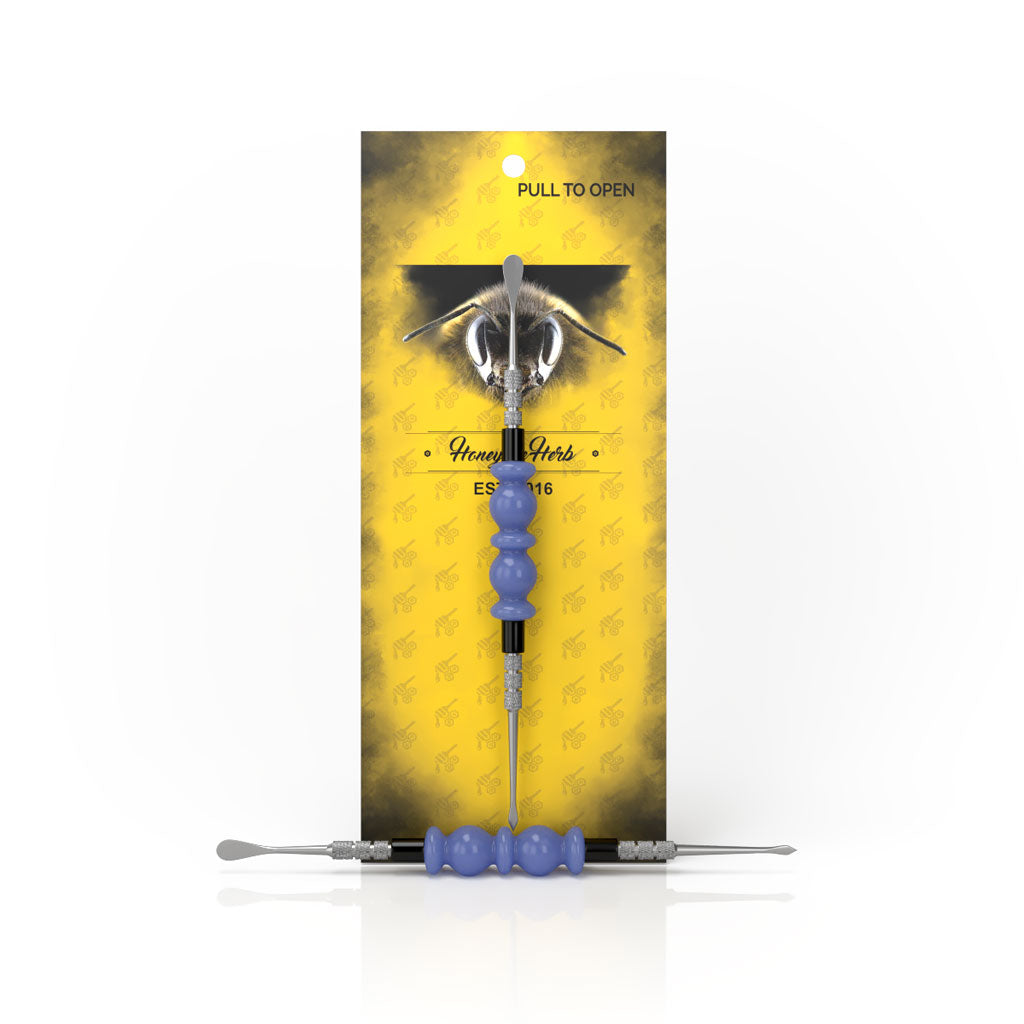 Light Blue Acrylic Beaded Handle Bliss Dabber Yellow Packaging