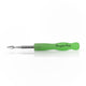 Light-Blue Honeycomb Handle Steel Spearhead Glow In Dark Dabber Tool Horizontal View