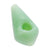 Light green diamond-shaped glass hand pipe, pocket size—shop now.
