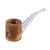 Yellow glitter glycerin Sherlock hand pipe, freezer-friendly for cooler pulls—shop Honeybee Herb.